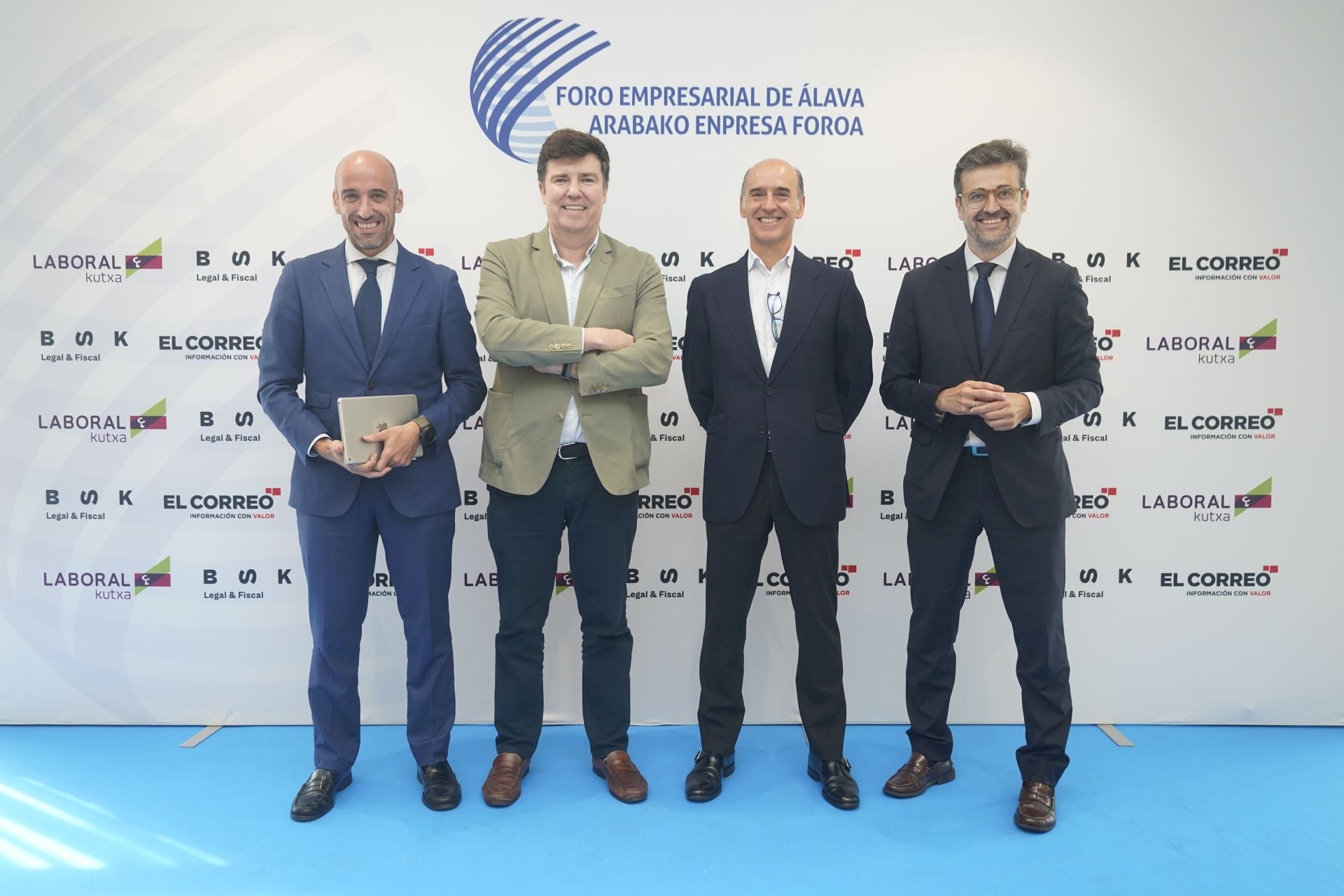 Lucas Irigoyen, Guillermo Arregi, Antón Pipaón y Adolfo Lorente.