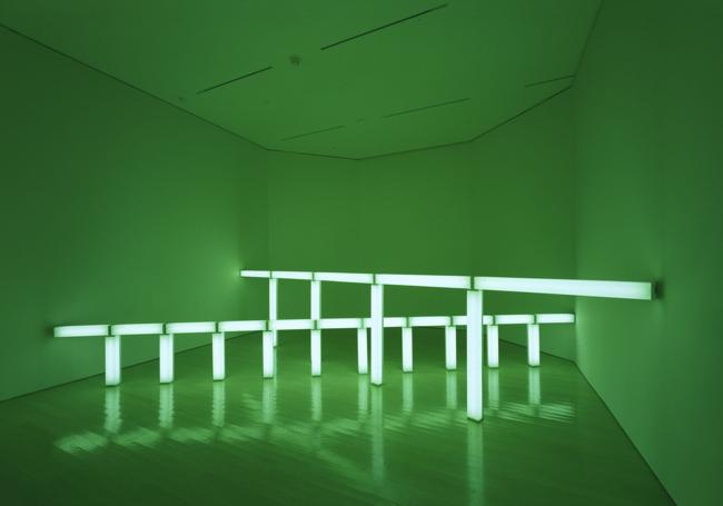 Obra de luz de Dan Flavin.