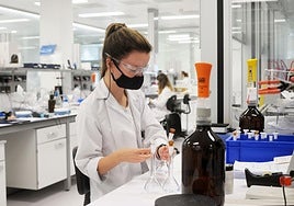 Laboratorio de Faes Farma en Leioa.