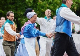 Uno de los actos de la pasada edición de las fiestas de San Juan de Leioa.