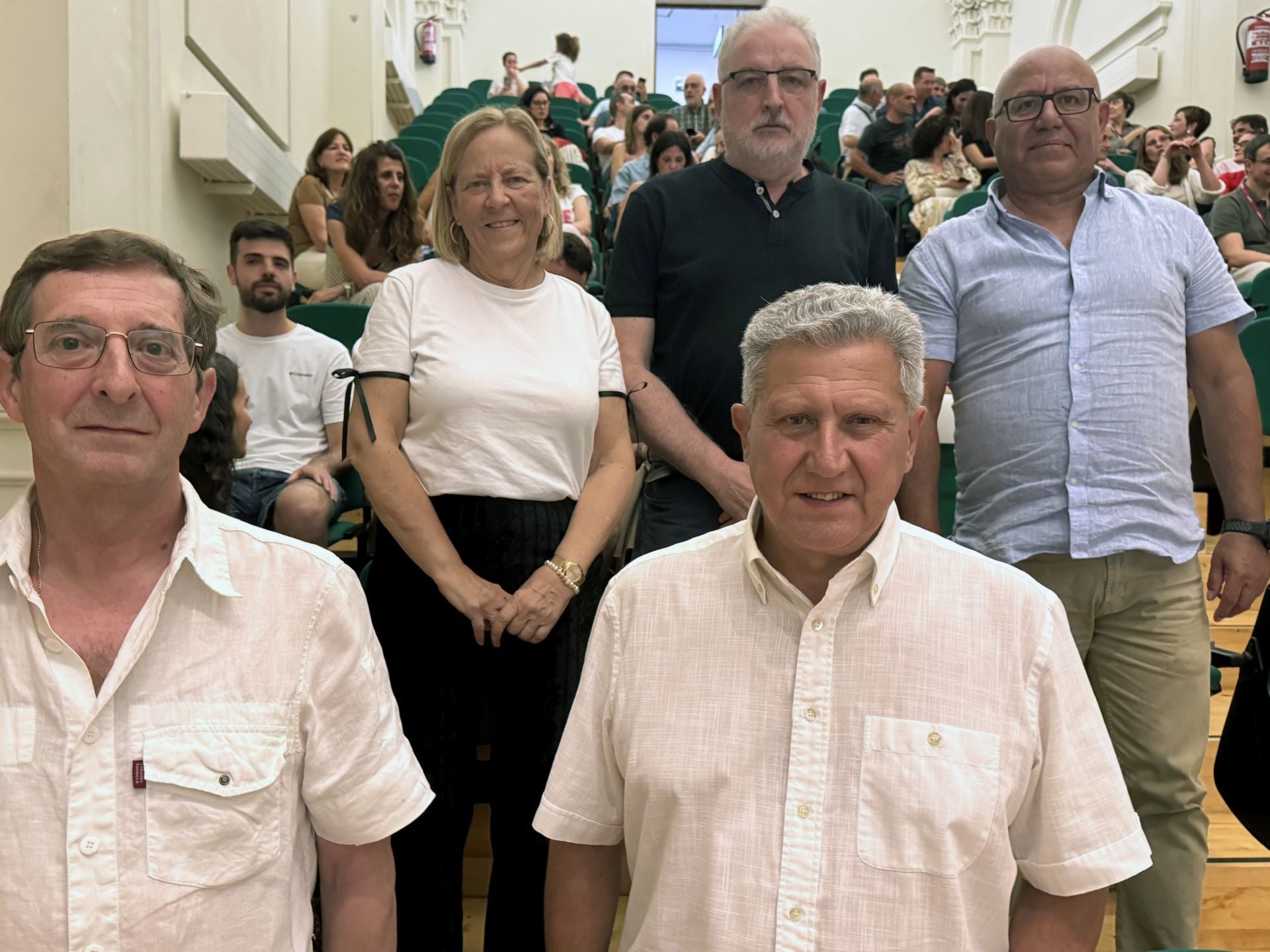 José Antonio Ugalde, Idoia Pérez de Nanclares, Luciano Ochoa, Joseba Monreal y Salvador Gómez.