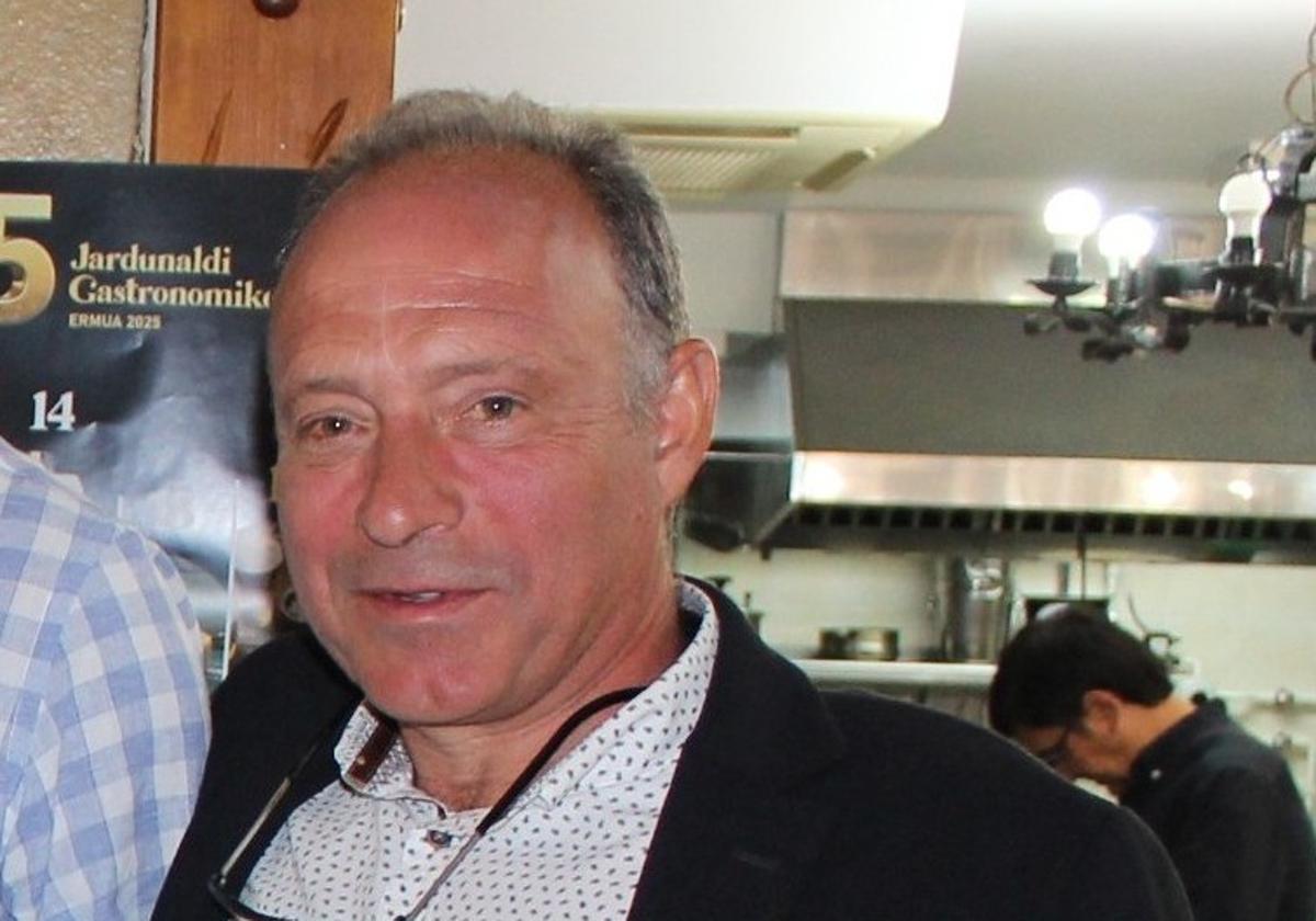 El bodeguero ha acudido a las Jornadas Gastronómicas de Ermua.