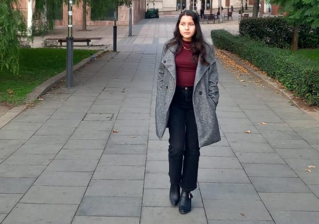 Laura en Bilbao, en una imagen cedida.
