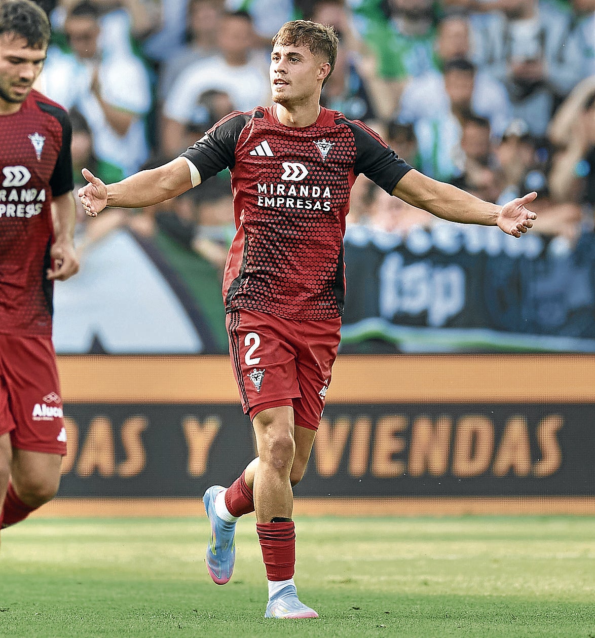 Hugo Rincón ha sido determinante en la gran campaña del Mirandés.