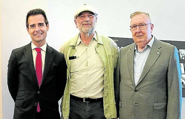Fernando Castiella, Fernando Iturribarria y Ángel Arnedo Gil.