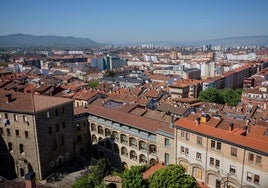 Vista aérea de la capital alavesa.