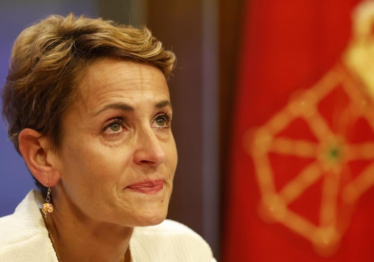 Chivite rompe a llorar al hablar de su «amigo» Santos Cerdán: «Lo que he leído no se corresponde con él»