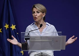 La vicepresidenta segunda del Gobierno y principal referente de Sumar, Yolanda Díaz.