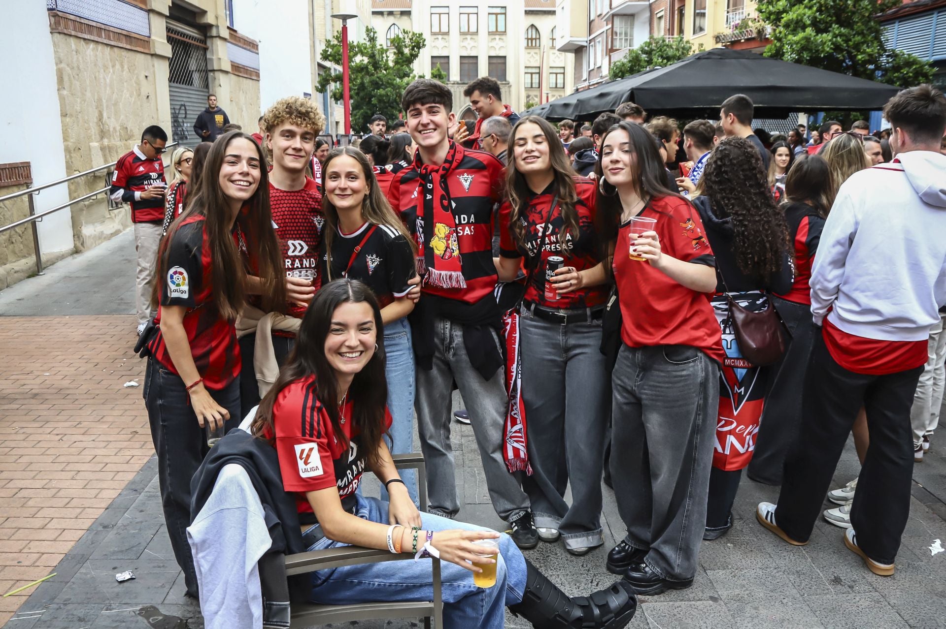 Las imágenes del recibimiento al Mirandés