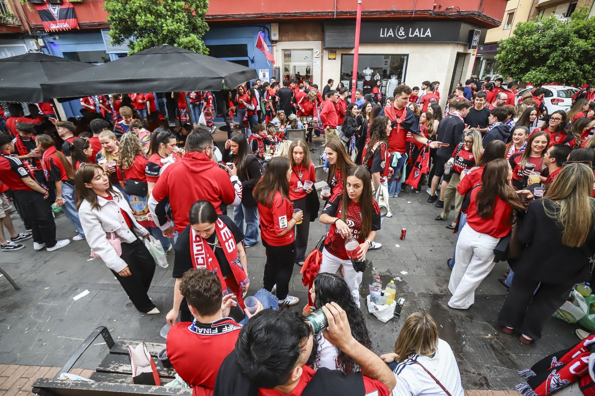 Las imágenes del recibimiento al Mirandés