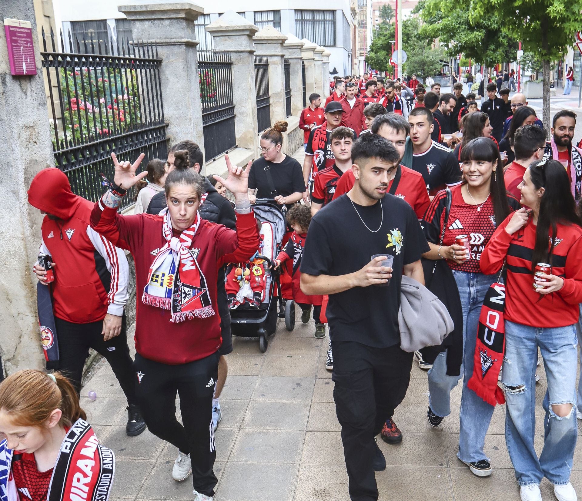Las imágenes del recibimiento al Mirandés