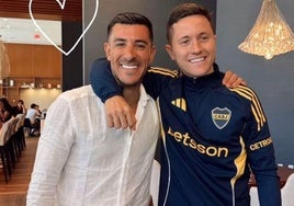 La visita de Yuri a Ander Herrera en Miami