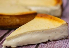 Tarta de queso de Cabrales.