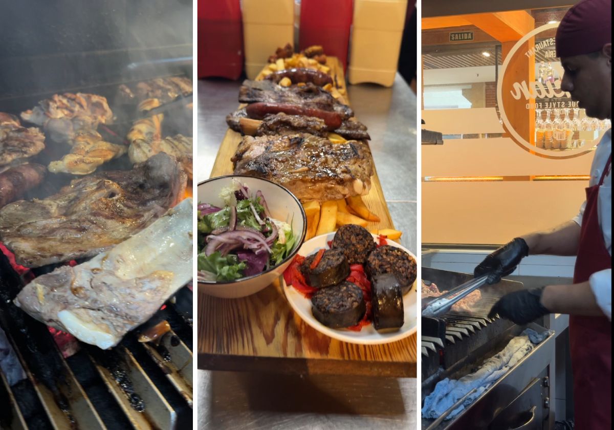 El restaurante Baskian está especializado en carne a la parrilla.