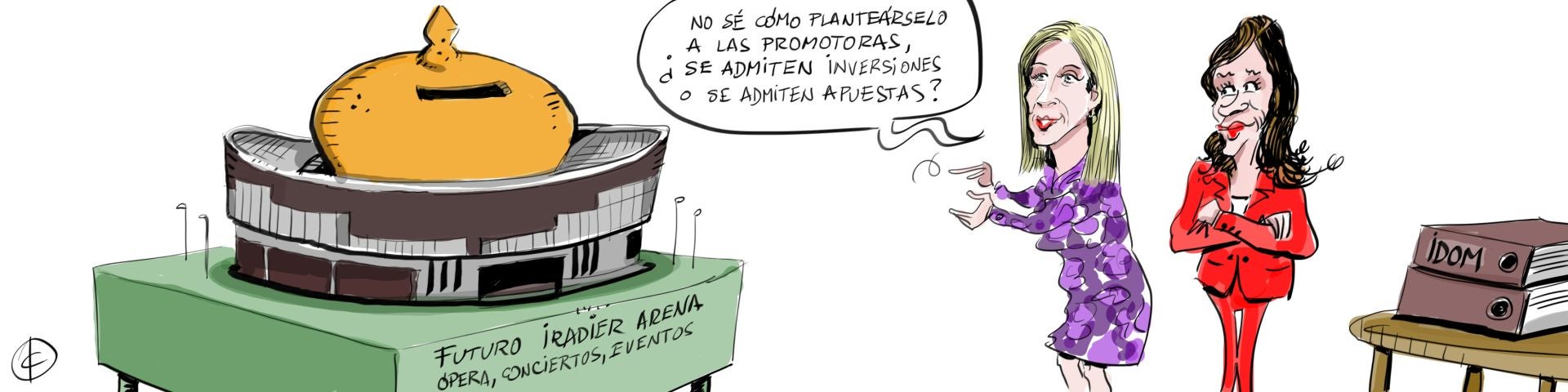 La viñeta de Cerrajería sobre la renovación del Iradier Arena