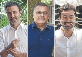 Aritz Hernández, Carlos Gómez e Iker Goñi.