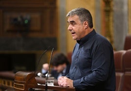 Mikel Otero, el martes en el pleno del Congreso de los Diputados.