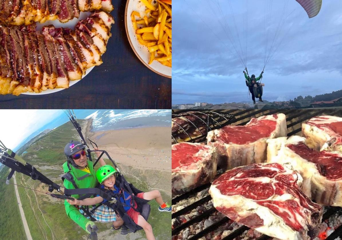 Parapente más chuletón: el plan disfrutón (para valientes) que triunfa en este chiringuito de Bizkaia.