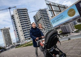 Viviendas en cosntrucción en Vitoria.