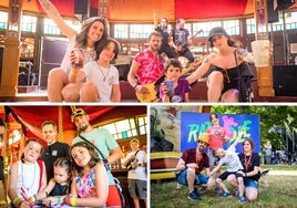 Diferentes familias que han acudido este viernes a la programación destinada a los más txikis.