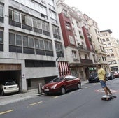 Lugar donde se prevé el nuevo hotel, en la calle Epalza de Bilbao.