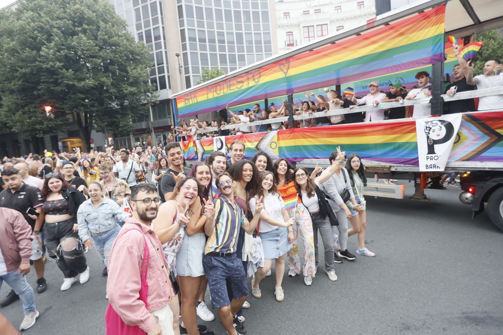 Las mejores imágenes de la marcha del Orgullo en Bilbao