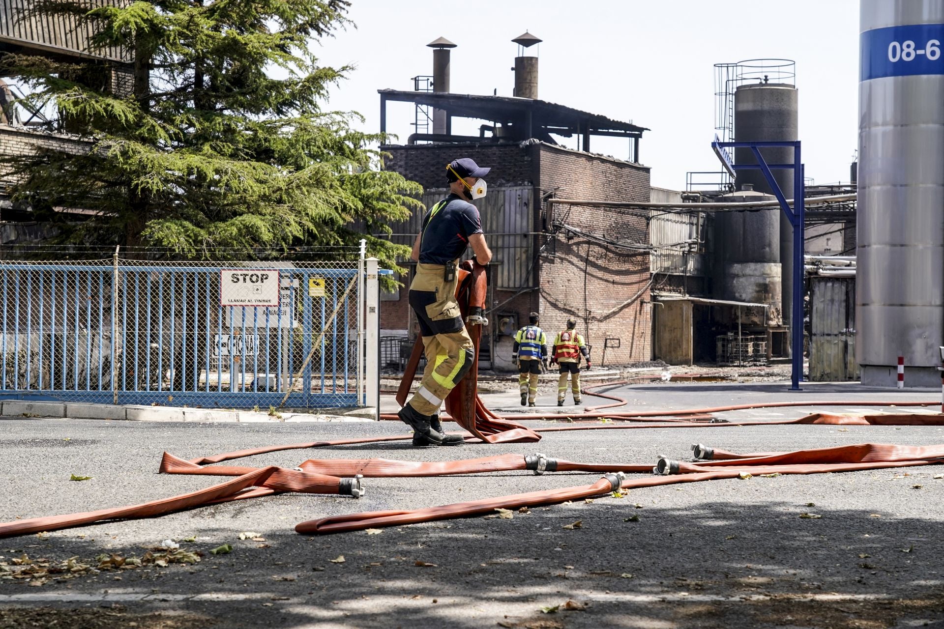 Así ha quedado la fábrica de LEA tras el incendio