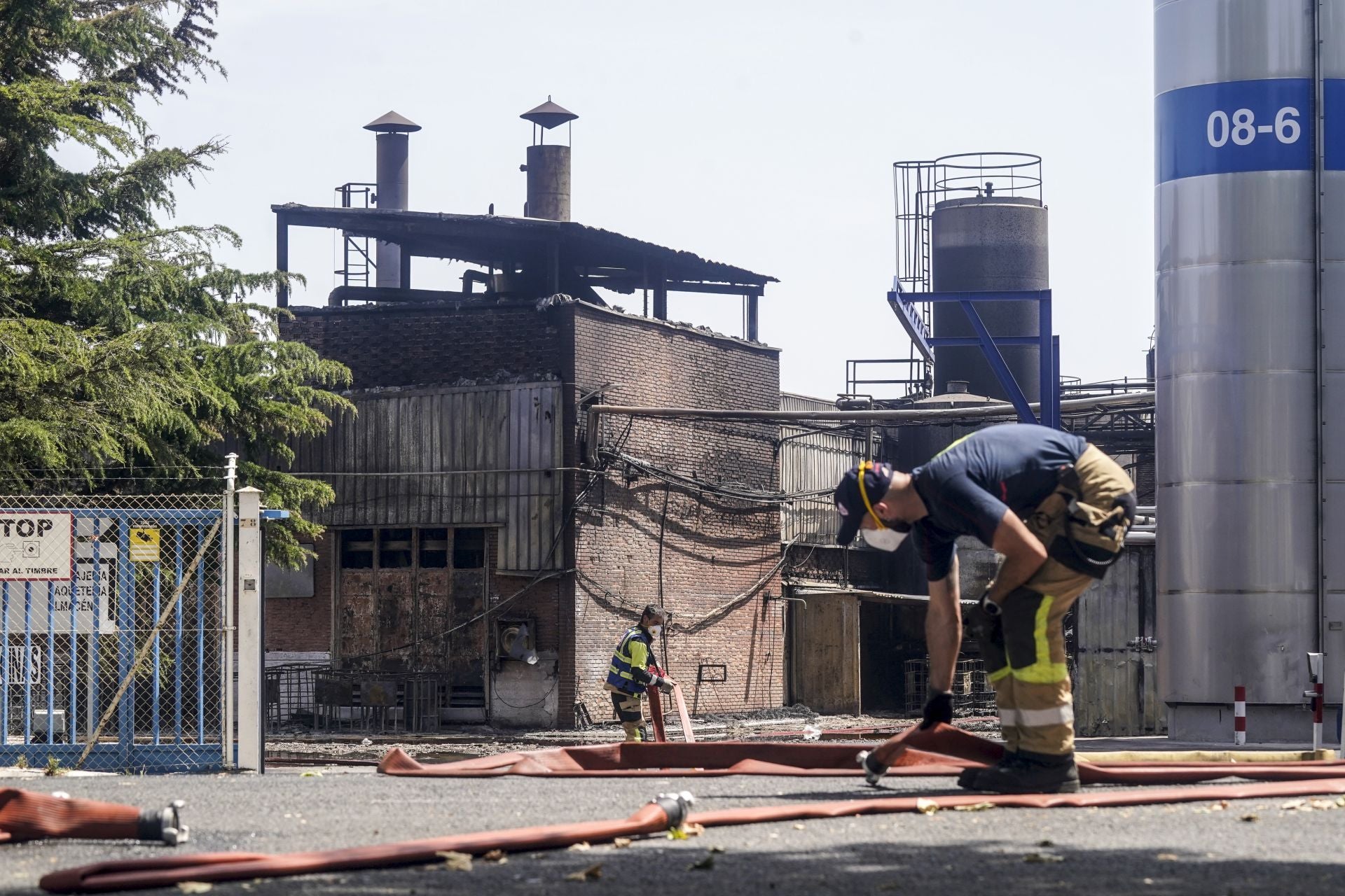 Así ha quedado la fábrica de LEA tras el incendio
