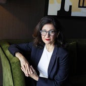 Nemat Shafik, ayer en Bilbao en los momentos previos a la entrevista.