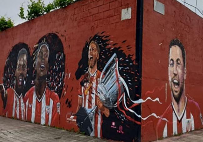 Así estaba el mural antes de ser vandalizado.