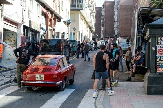 Rodaje en Bilbao de la película 'El niño'.