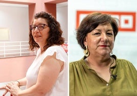 Loli García (izquierda) y Mari Cruz Vicente (derecha).