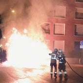 Arden diez contenedores en distintas calles de Getxo durante la noche de San Juan