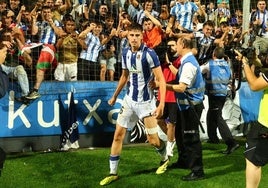 El centrocampista donostiarra marcó el gol más importante del filial de la Real Sociedad.