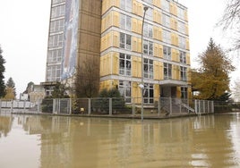 Inundaciones en la zona de Gamarra.