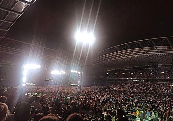 Una tormenta eléctrica obligó a parar media hora el show de Bruce Springsteen