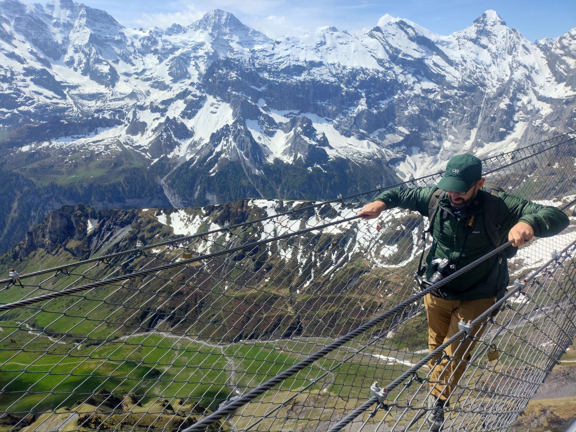 Thrill Walk de Birg en los Alpes berneses.