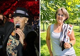 Francis, de Doctor Deseo, y Olatz Agirre Sagarna, pregonero y txupinera de Aste Nagusia