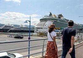 Hasta 7.000 turistas arribaron en crucero a Getxo en un solo día en marzo.