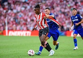 Nico, en el partido de Liga ante el Alavés