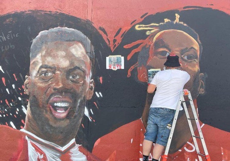Carlos López ha comenzado los trabajos de restauración en los que colabora el Athletic.