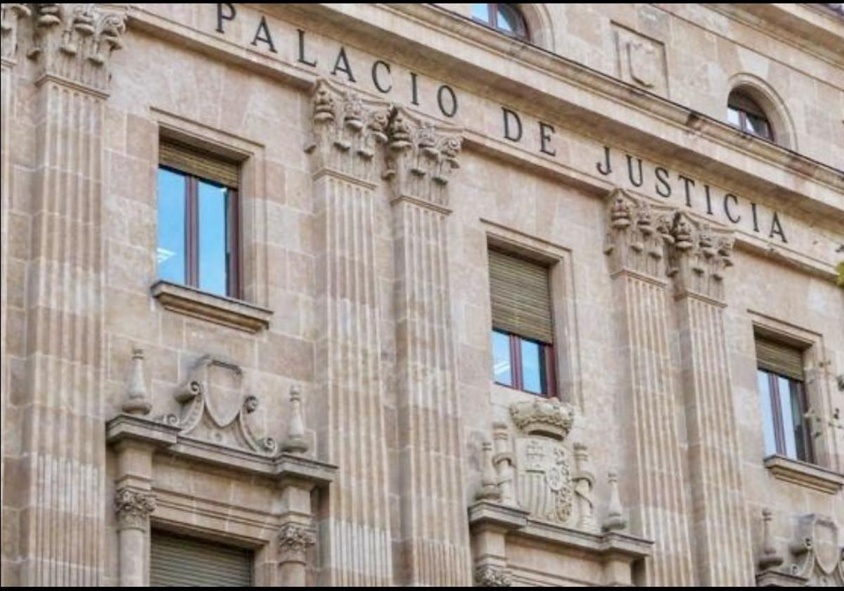 Fachada principal del Palacio de Justicia de Salamanca, donde se celebró el juicio.