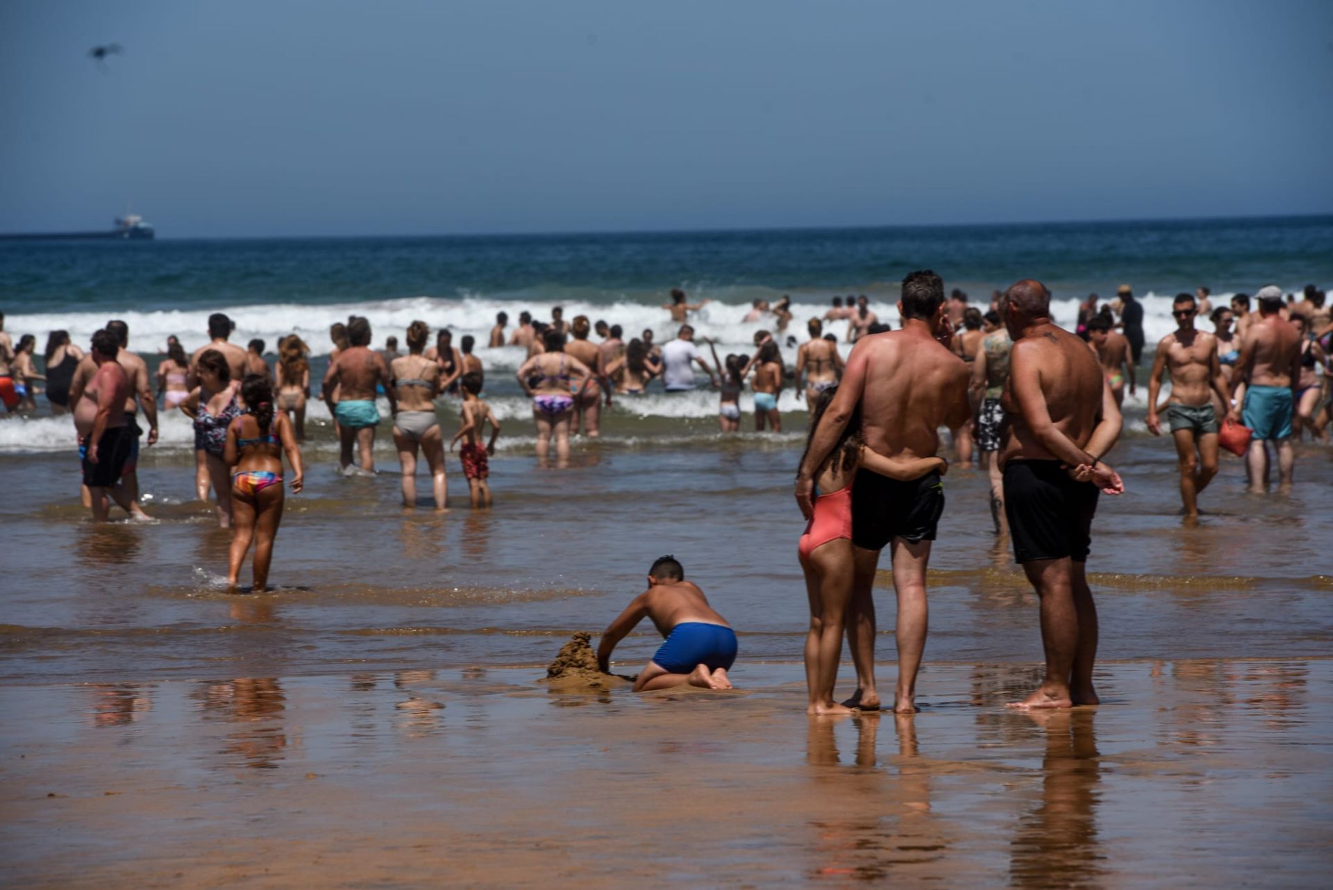Las imágenes del intenso calor en Bizkaia