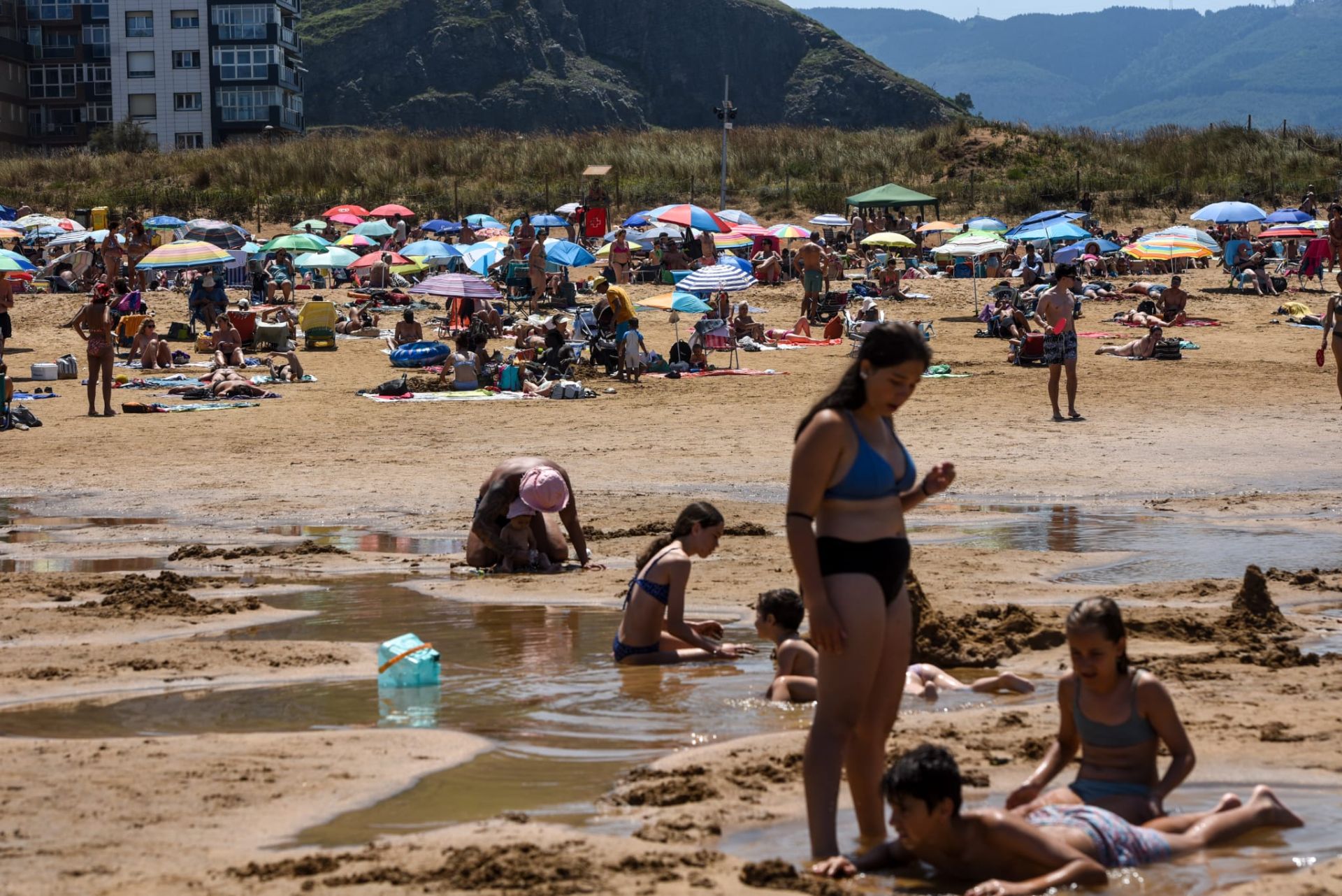 Las imágenes del intenso calor en Bizkaia