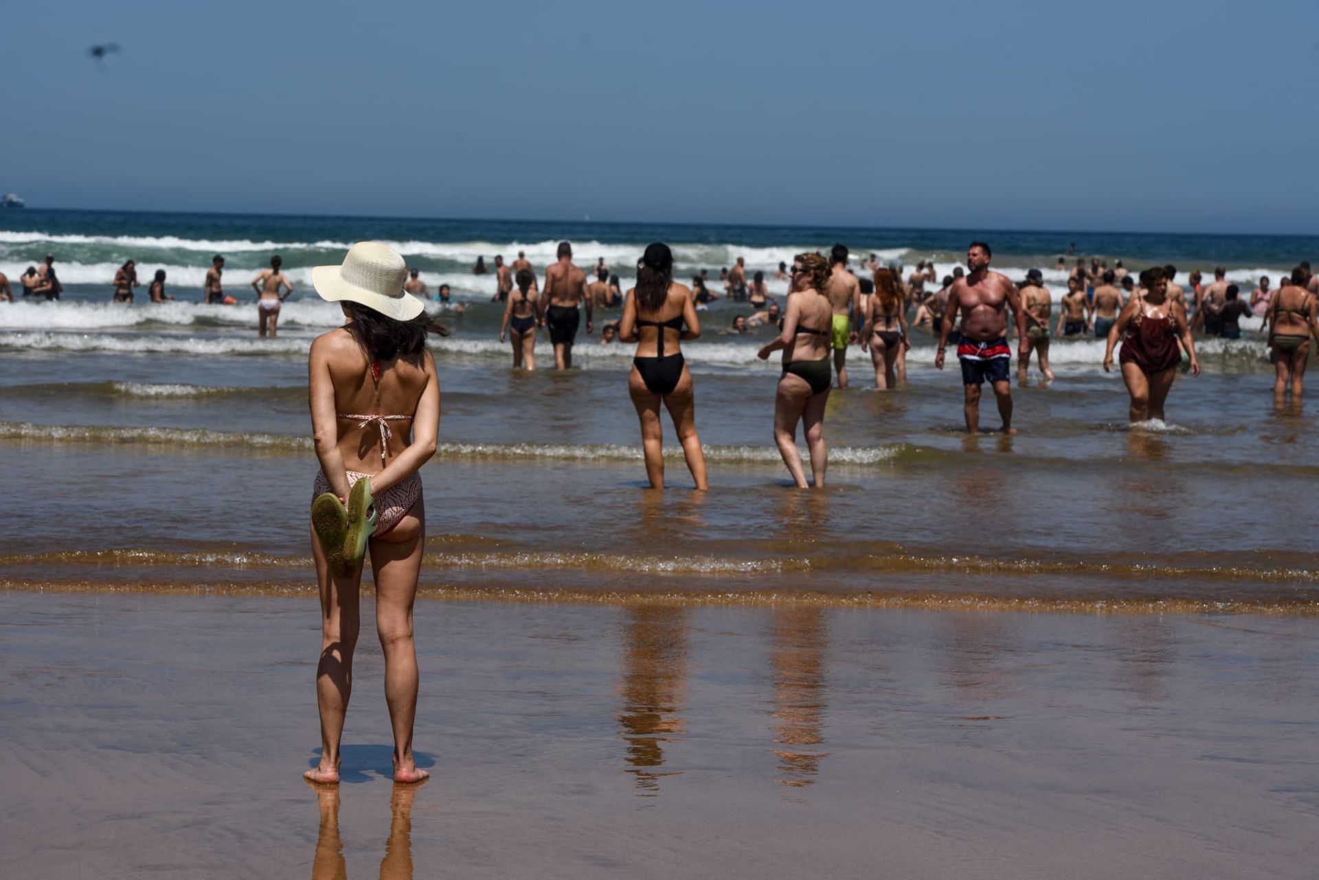 Las imágenes del intenso calor en Bizkaia