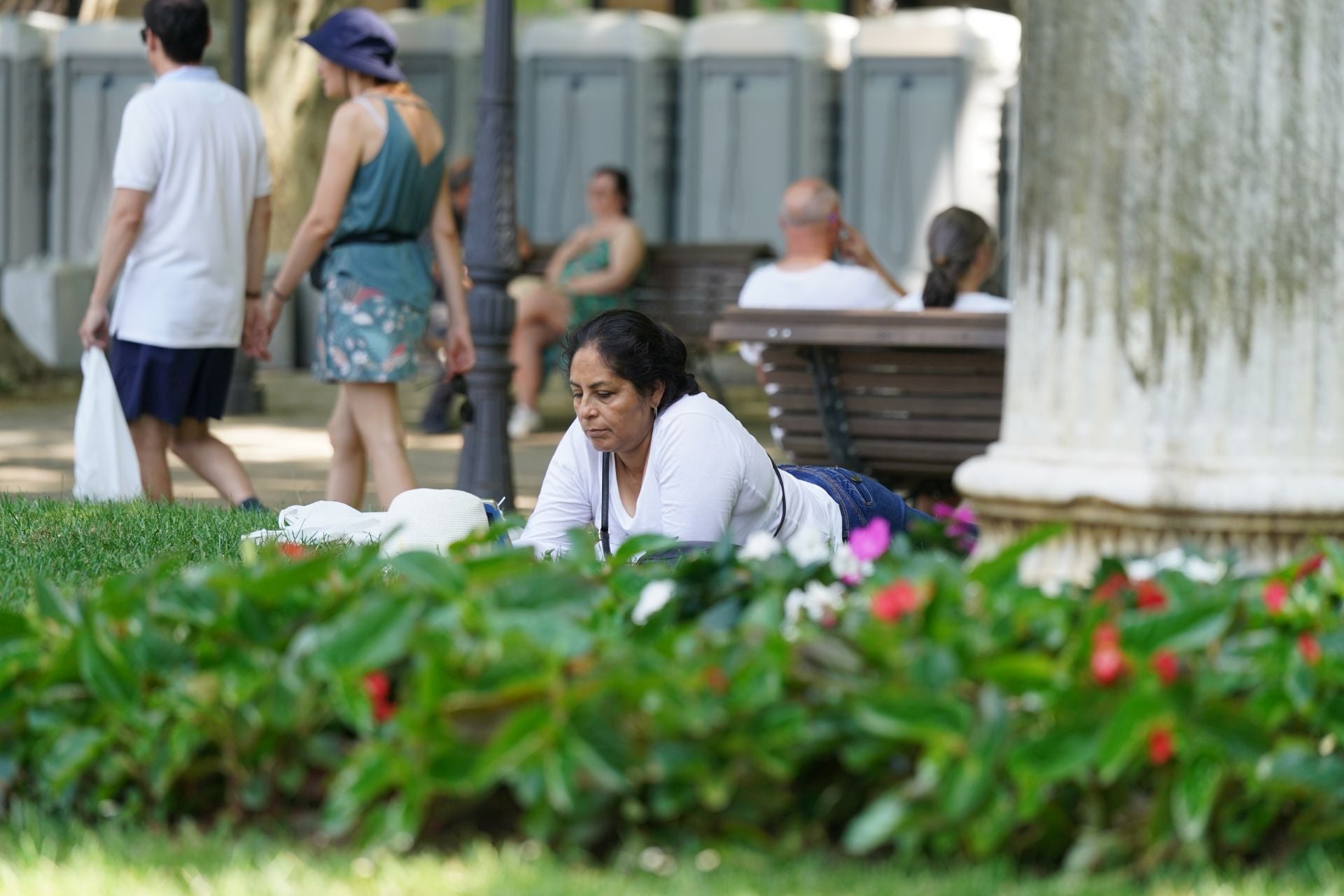 Las imágenes del intenso calor en Bizkaia