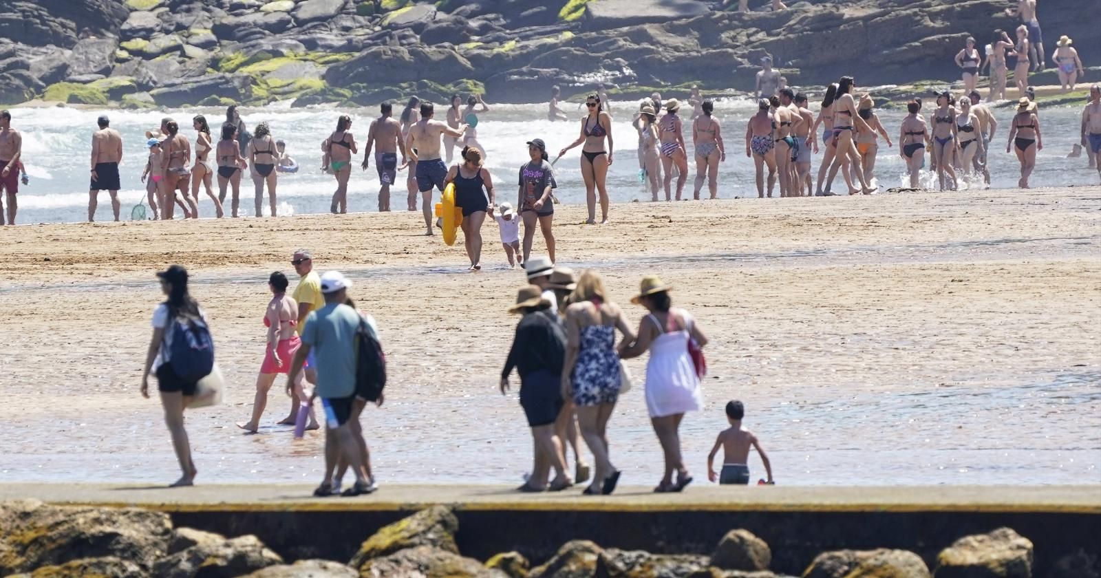 Las imágenes del intenso calor en Bizkaia