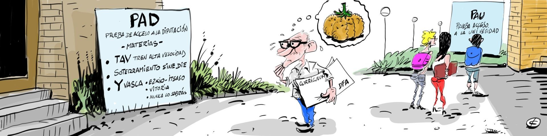 La viñeta de Cerrajería sobre los 10 años de Ramiro González como diputado general de Álava