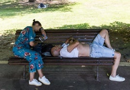 Ola de calor en Julio, en Bilbao.
