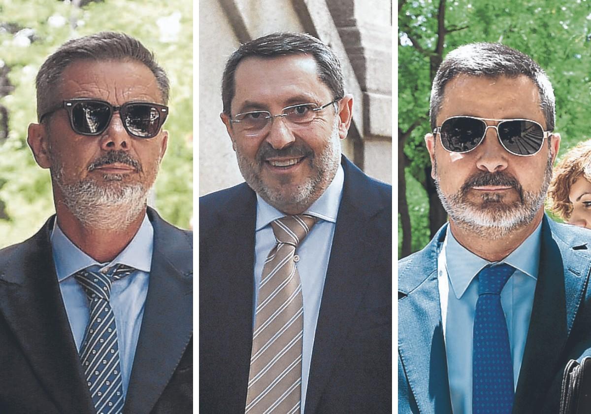 Daniel Fernández, José Ruz y Antonio Fernández